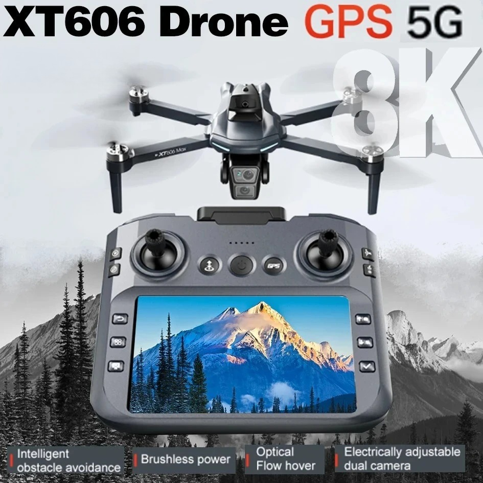 Drone Multispectral - 오리지널 XT606 드론 전문가용 8K HD