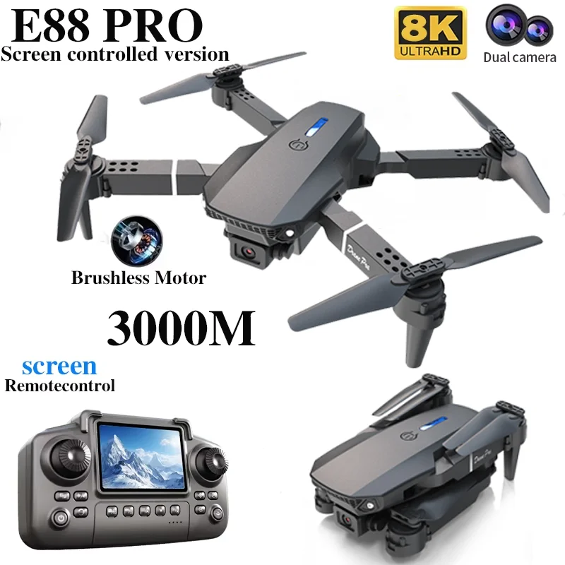 전문 E88 프로 드론 스크린 8K HD 카메라 WiF - Drone Aerial Photography 리뷰 및 가격