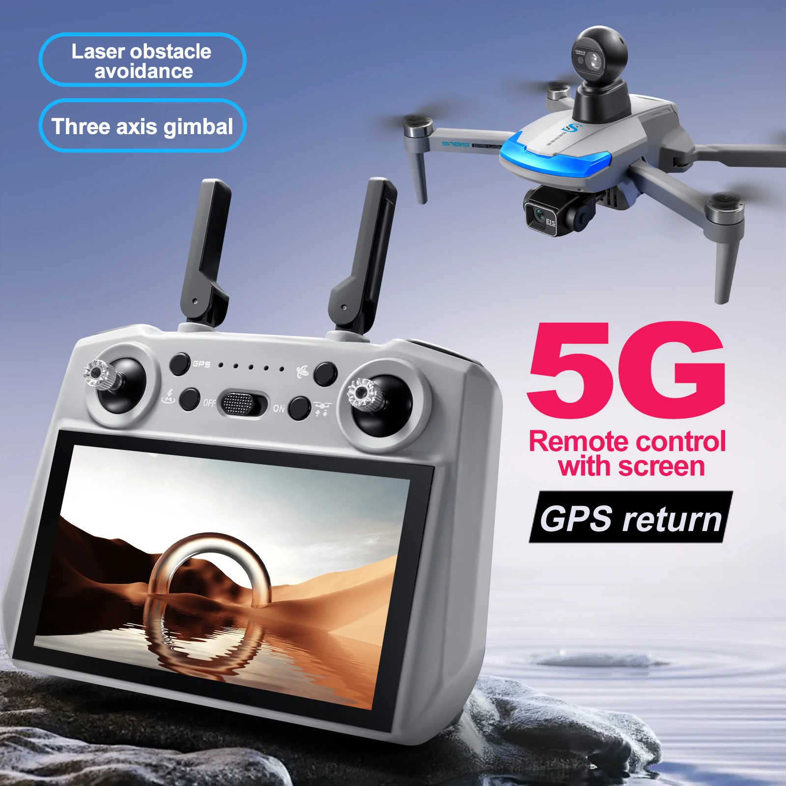 S185 전문 드론 2.7K HD 듀얼 카메라 터치 스 - Drone Multispectral 리뷰 및 가격