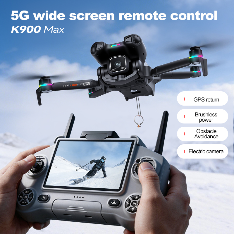 새로운 K900 MAX GPS 드론, 4K 전문가용 H - Drone Mapping 리뷰 및 가격